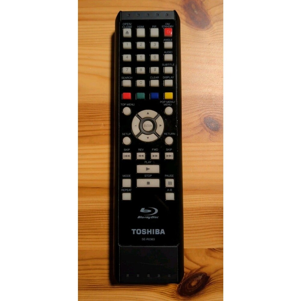 Genuine Toshiba SE-R0363 Blu-Ray Player Remote Control Tested
